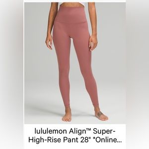 Lululemon Align super high-rise pants 28”